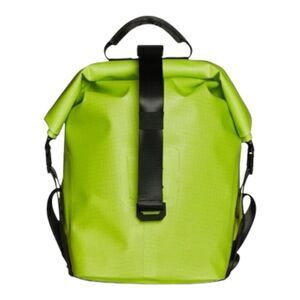 Rains Arid Nylon WMNS Backpack - Rolltop, Green, Limited Edition Waterproof Neon